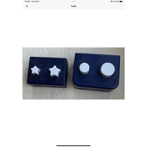 Creative Memories STAR And CIRCLE Punches Large & Small LOT OF 2 Paper Crafting - Picture 1 of 5